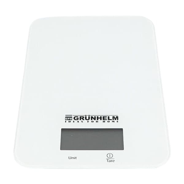 Grunhelm KES-1RW Ваги кухонні (білий) - зображення 1