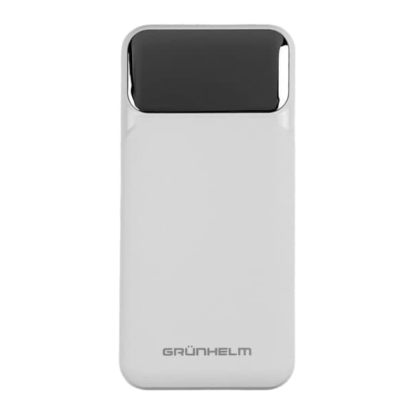 Power Bank - Портативна батарея 20.000 mAh. білий - GP-20WQC швидка зарядка 22.5W GRUNHELM - зображення 1
