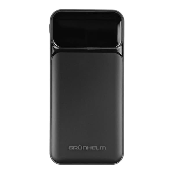 Power Bank - Портативна батарея 10.000 mAh. чорний - GP-10BQC швидка зарядка 22.5W GRUNHELM - зображення 1
