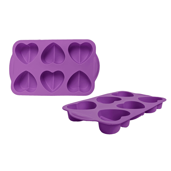 Силіконова форма GT-S-205 серця на 6шт 26*16*3см Gusto - зображення 1