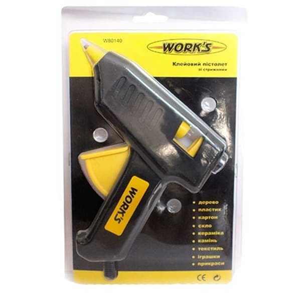 Works 40W Клеевой пістолет (зі стрижнями W80140) - зображення 1
