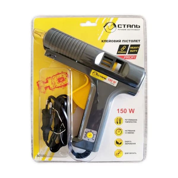 Клейовий пістолет Сталь PROFI 150W 80160 - зображення 1