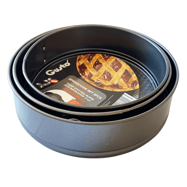 Набір круглих форм для випікання GT-3301 Gusto 22x24x26 см - зображення 1