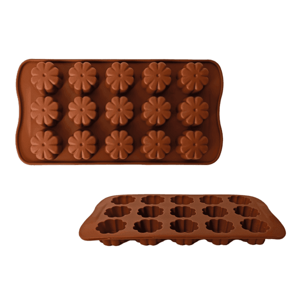 Силіконова форма GT-S-218 для шоколаду, Квіточки 21х11х1,5см Gusto - зображення 1