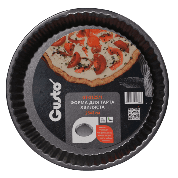 Форма для тарта GT-3125/1 хвиляста 25x3 см GUSTO - зображення 1