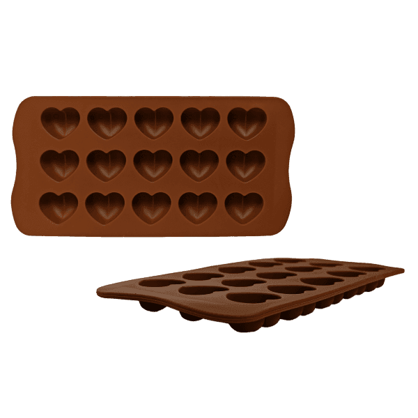 Силіконова форма GT-S-204 для шоколаду, сердечка 21*10,5*1,5см Gusto - зображення 1