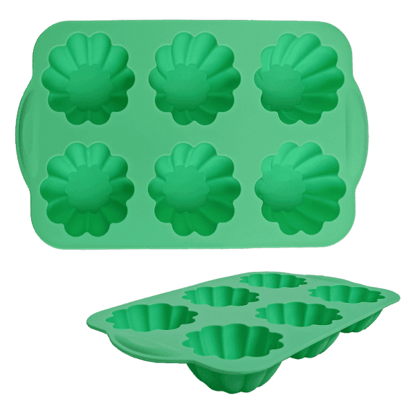 Силіконова форма GT-S-201 для кексів на 6шт 26*16*3см Gusto - зображення 1