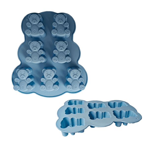 Силіконова форма GT-S-216 для кексів, Ведмедики на 7шт. 26х19.5х2см Gusto - зображення 1