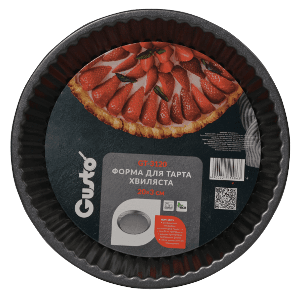 Форма для тарта GT-3120 хвиляста 20x3 см GUSTO - зображення 1