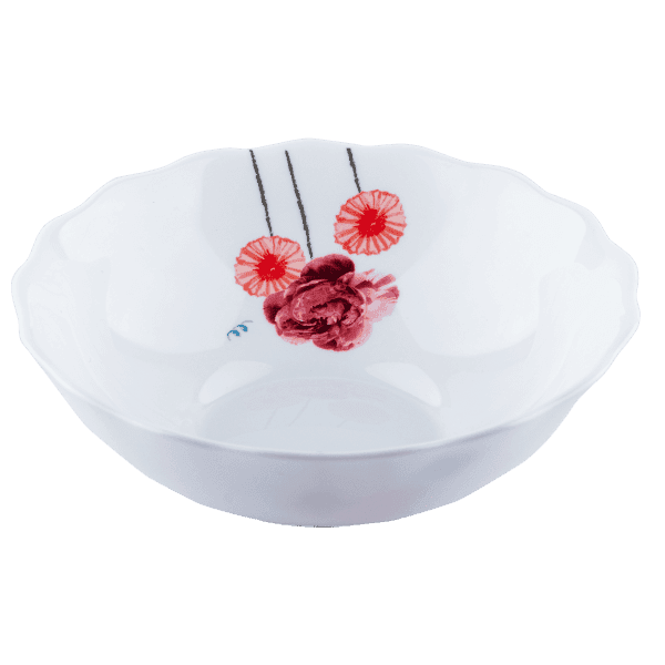 Салатник V-175AF Акварельні квіти wave Vittora 175 мм - зображення 1