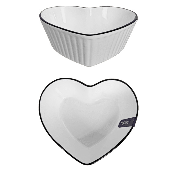 Салатник у формі серця VT-P-2178VA Вавилон Vittora 178 мм - зображення 1