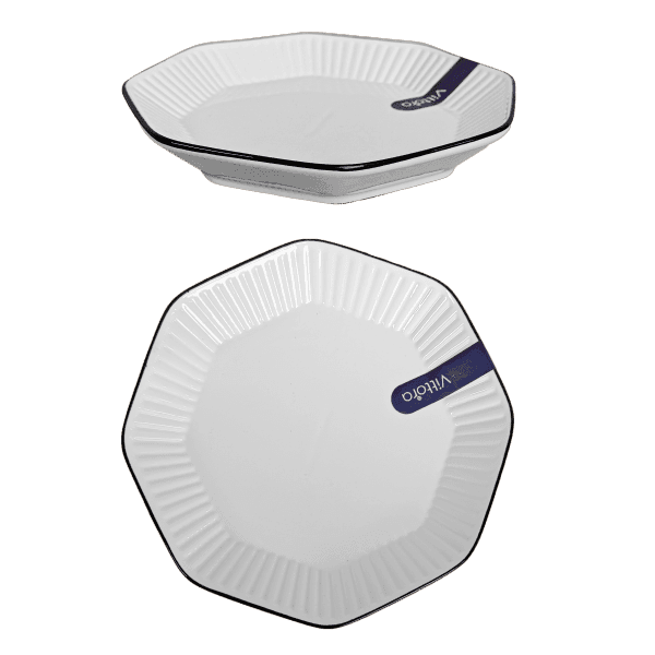 Тарілка восьмикутна VT-P-1210VA Вавилон Vittora 210 мм - зображення 1