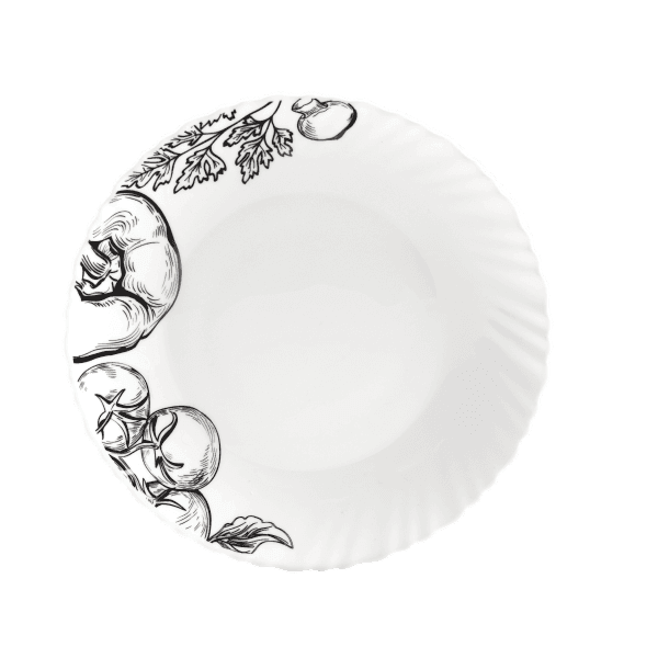 Тарілка десертна V-190Bs Овочевий етюд Vittora 190 мм - зображення 1