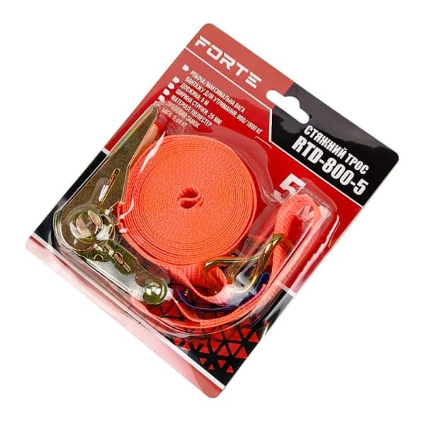 Стяжний трос RTD-800-5 25 мм*5 м Forte - зображення 1