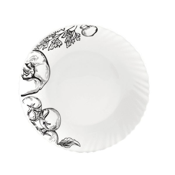 Тарілка обідня V-220Bs Овочевий етюд Vittora 220 мм - зображення 1