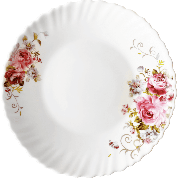 Тарілка обідня V-220PB Рожевий букет Wave Vittora 220 мм - зображення 1