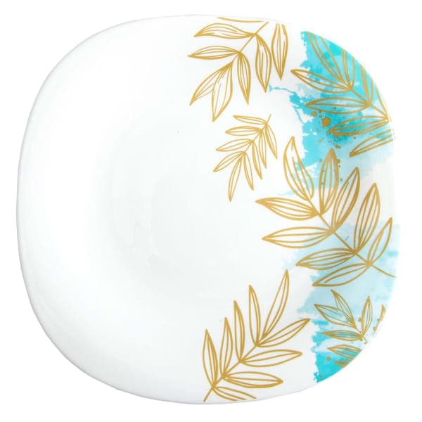 Тарілка обідня V-240Sgr Золота гілка square Vittora 240 мм - зображення 1