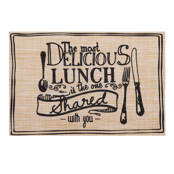 Килимок для сервірування VS-PM3045-39 Смачний обід 45х30см, сірий Versailles (10шт.) - зображення 1