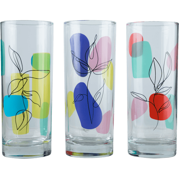 Набір високих склянок VS-4362 Палітра мрій 360 мл VERSAILLES 3 шт - зображення 1