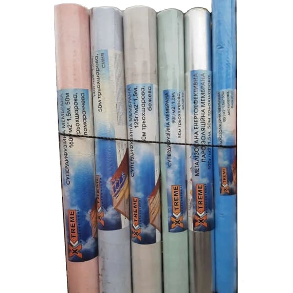 Супердифузійна мембрана 110г/м2 1,5мx50м коричнева X-Treme - зображення 1