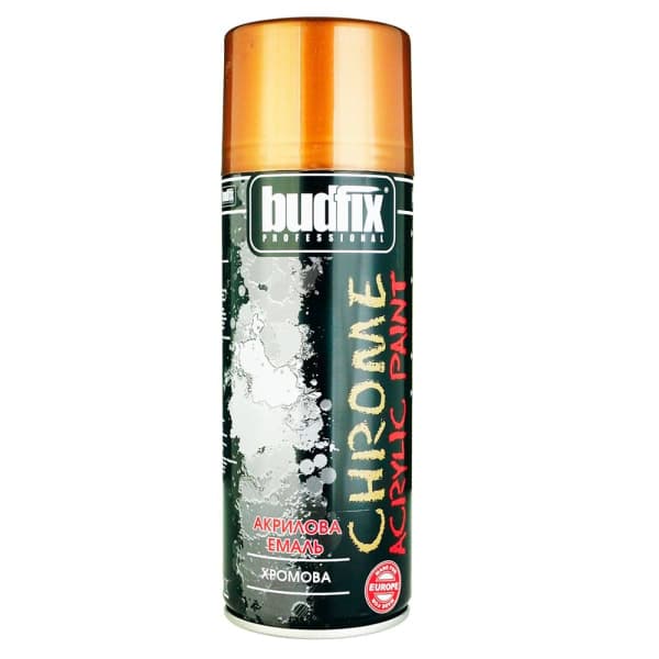 Аерозольна фарба універсальна мідна хромова 400мл Budfix - зображення 1