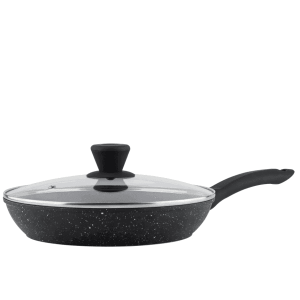 Сковорода з кришкою GT-2307-24 Galaxy покриття MARBLE 24 см Gusto - зображення 1