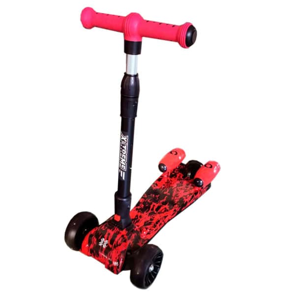 Дитячий самокат X-TREME KS-135C Червоно-чорний - зображення 1