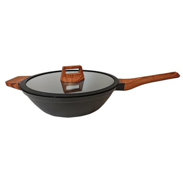 Сковорода PR-2314-30 wok з кришкою Wood 30 см. PEPPER - зображення 1
