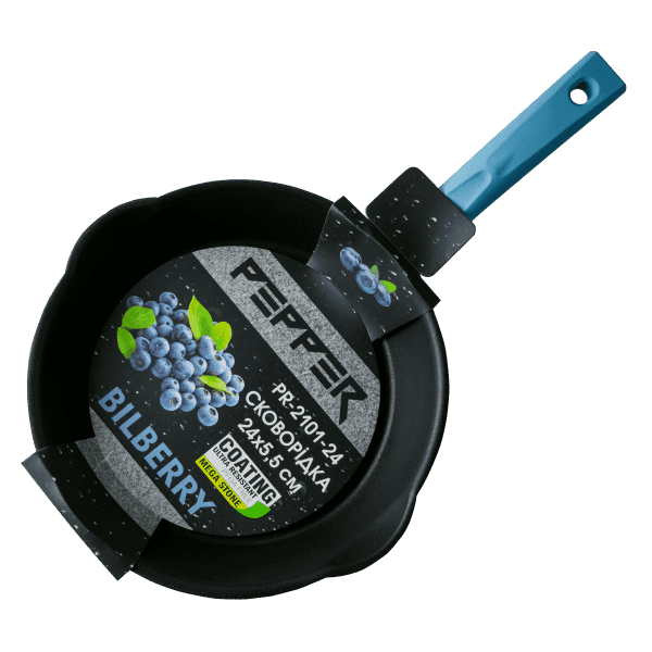 Сковорідка BILBERRY PR-2101-26 покриття MegaStone 260 х 55 мм PEPPER - зображення 1
