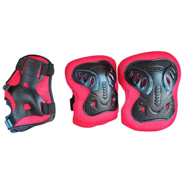 Захисні наколінники та налокітники X-TREME PE-802 червоно-чорні - зображення 1