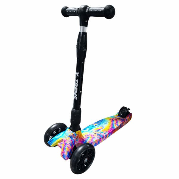 Дитячий самокат X-TREME KS-229WF SKY чорний - зображення 1