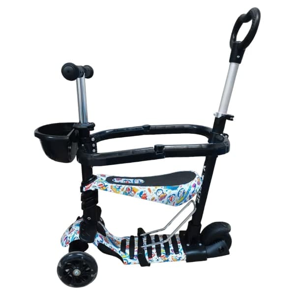 Дитячий самокат X-TREME KS-705-5W KITTY чорний - зображення 1