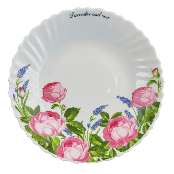 Тарілка десертна V-190LR Лаванда і троянда wave Vittora 190 мм - зображення 1