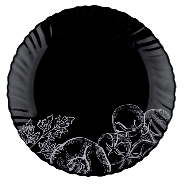 Салатник V-175Bvs Овочевий етюд Black Vittora 175 мм - зображення 1