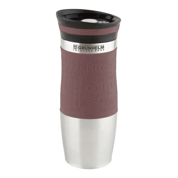 Термокружка 380 мл GTC204 коричнева GRUNHELM - зображення 1