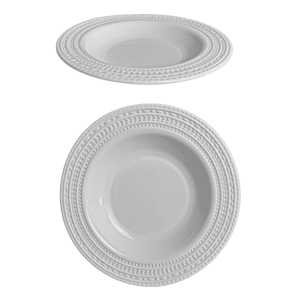 Тарілка супова V-215ET Blanco Ethno 215 мм Vittora - зображення 1