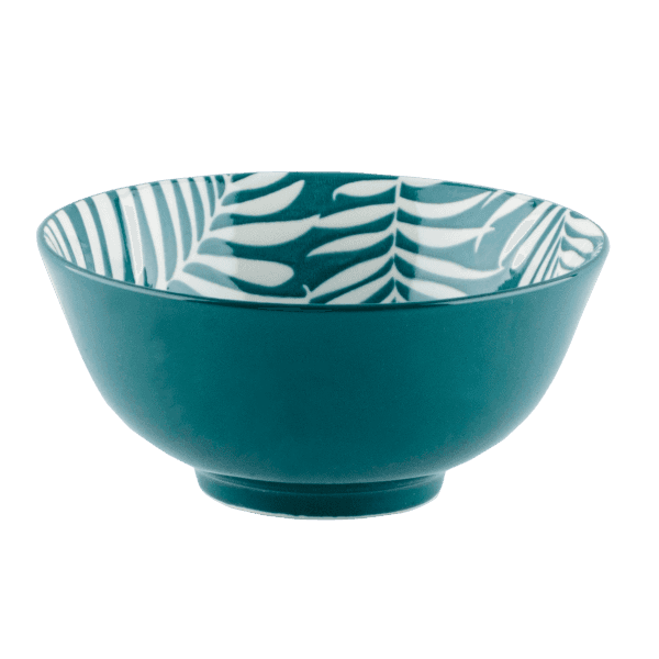 Бульйонниця VT-P-2155Т Бірюзові листя 570 мл 155 мм Vittora - зображення 1