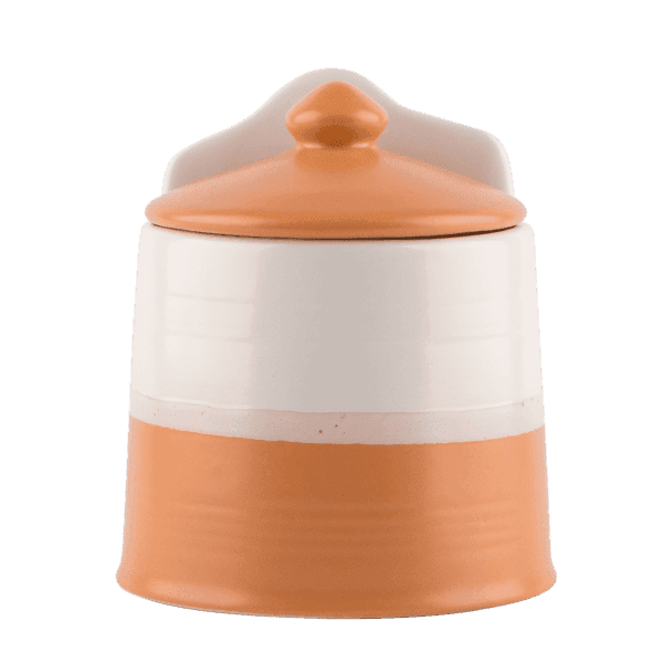 Ємність з керамічною кришкою VТ-8401 помаранчева Vittora 13 см - зображення 1