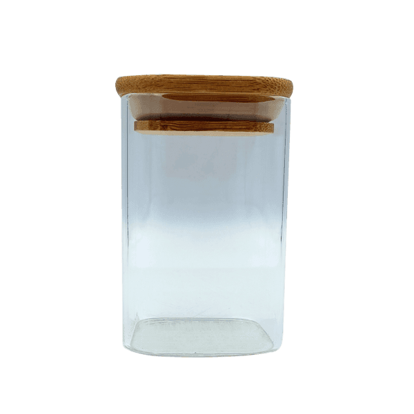 Ємність VT-9020 скляна для спецій з дерев яною кришкою 200мл. Vittora - зображення 1