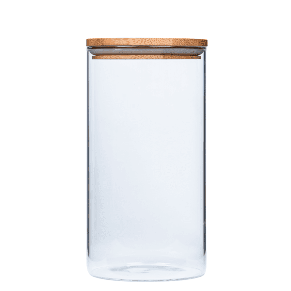 Ємність скляна з дерев яною кришкою VT-7111 Vittora 1100 мл - зображення 1