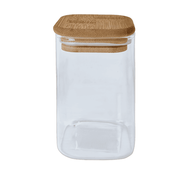 Ємність VT-9034-230 скляна для спецій з дерев яною кришкою 230мл. Vittora - зображення 1