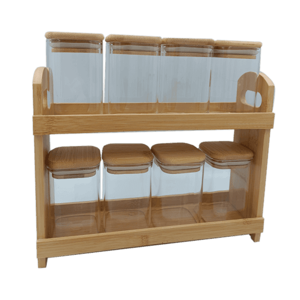 Набір ємностей VT-8903-8 для спецій - 8 шт. по 230 мл. Vittora - зображення 1