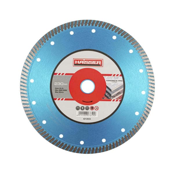 Диск алмазний Turbo concrete pro 230х3.0х10х22.23 Haisser - зображення 1