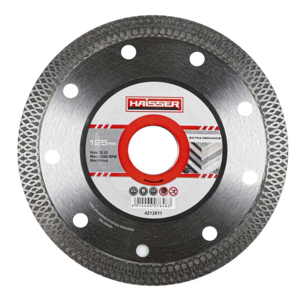 Диск діамантовий Extra ceramics 125х1.4х10х22.23 Haisser - зображення 1