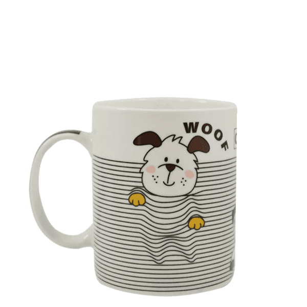 Чашка VT-C-223350 Смугаста з песиками Vittora 350 мл - зображення 1