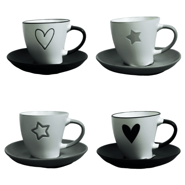 Набір чашка з блюдцем Зоряна любов VT-C-250180 Vittora 180мл - зображення 1