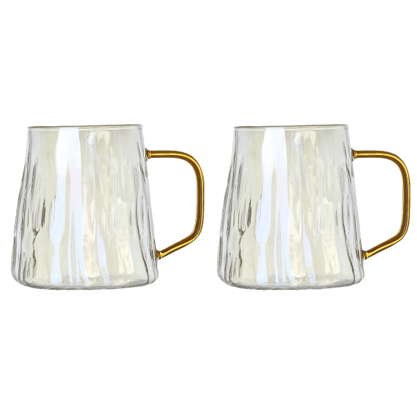 Набір чашок VT-5108-400 BROOK з боросилікатного скла 2 шт. 400 мл Vittora - зображення 1