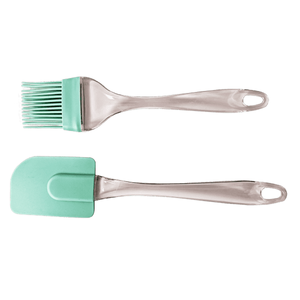 Набір GT-S-103 лопатка+пензлик бірюза, силікон Gusto - зображення 1