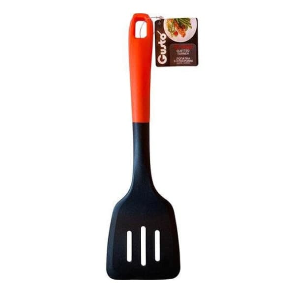 Лопатка кухонна з отворами GT-5103 помаранчева Gusto - зображення 1