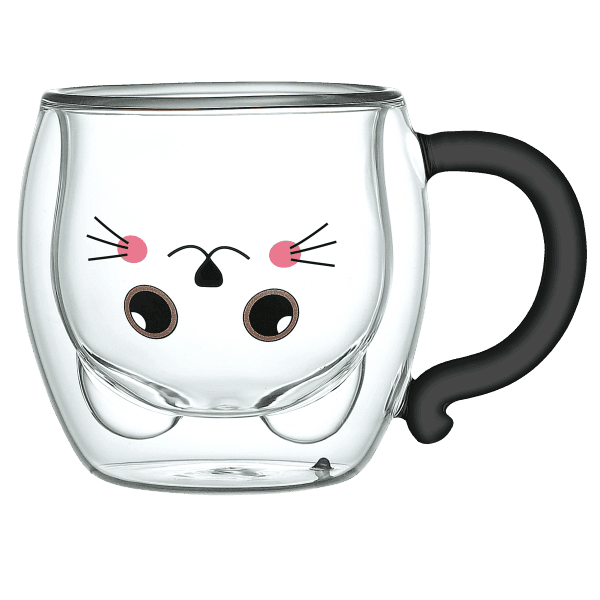 Набір чашок CATS (2 ШТ) VТ-5305-250 з подвійним дном 250 мл VITTORA - зображення 1